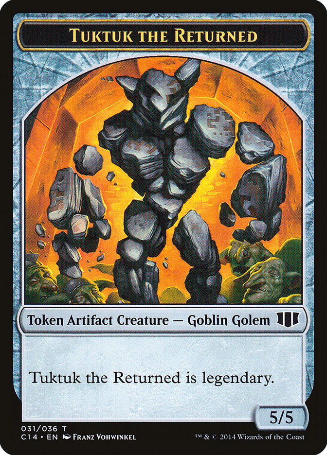 Daretti, Scrap Savant Emblem // Tuktuk the Returned Double-sided Token [Commander 2014 Tokens] | Magic Magpie