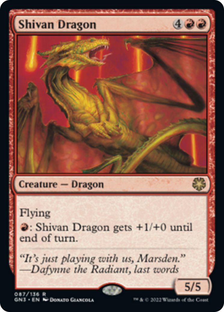 Shivan Dragon [Game Night: Free-for-All] | Magic Magpie