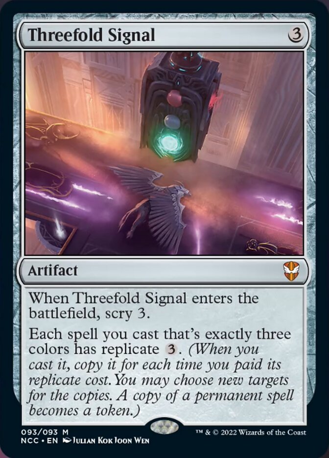 Threefold Signal [Streets of New Capenna Commander] | Magic Magpie