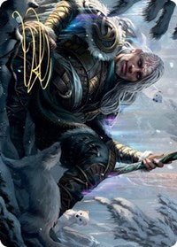 Jorn, God of Winter Art Card (Gold-Stamped Signature) [Kaldheim: Art Series] | Magic Magpie