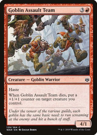 Goblin Assault Team [War of the Spark] | Magic Magpie