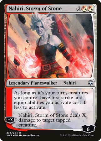 Nahiri, Storm of Stone [War of the Spark] | Magic Magpie