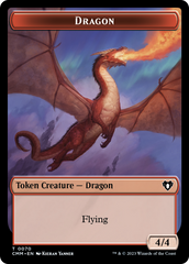 Dragon // Kor Ally Double-Sided Token [Commander Masters Tokens] | Magic Magpie