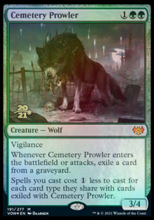 Cemetery Prowler [Innistrad: Crimson Vow Prerelease Promos] | Magic Magpie
