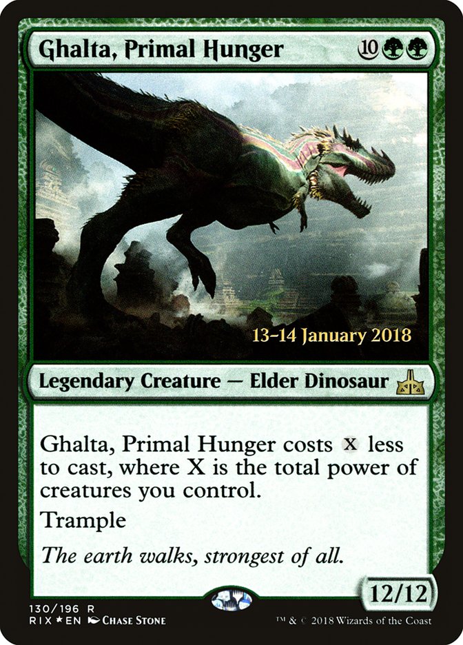 Ghalta, Primal Hunger [Rivals of Ixalan Prerelease Promos] | Magic Magpie