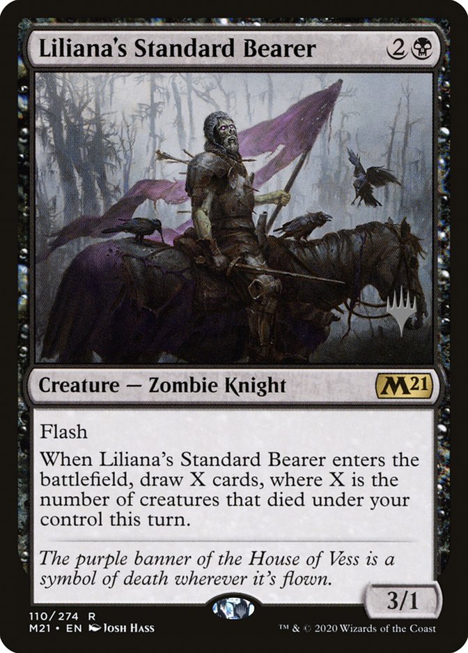 Liliana's Standard Bearer (Promo Pack) [Core Set 2021 Promos] | Magic Magpie