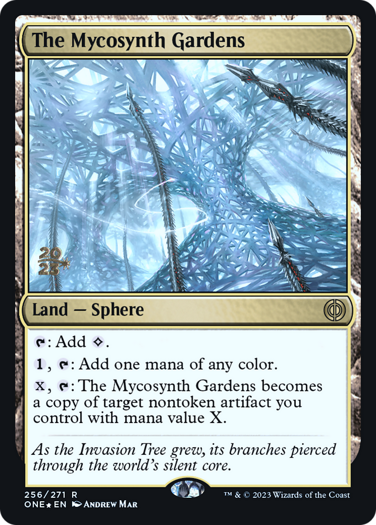 The Mycosynth Gardens [Phyrexia: All Will Be One Prerelease Promos] | Magic Magpie