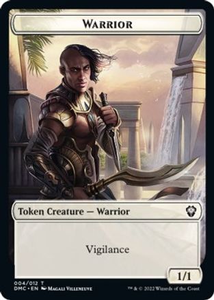 Zombie Knight // Warrior Double-sided Token [Dominaria United Commander Tokens] | Magic Magpie