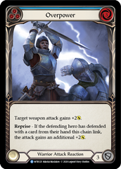 Overpower (Blue) [U-WTR125] (Welcome to Rathe Unlimited)  Unlimited Rainbow Foil | Magic Magpie