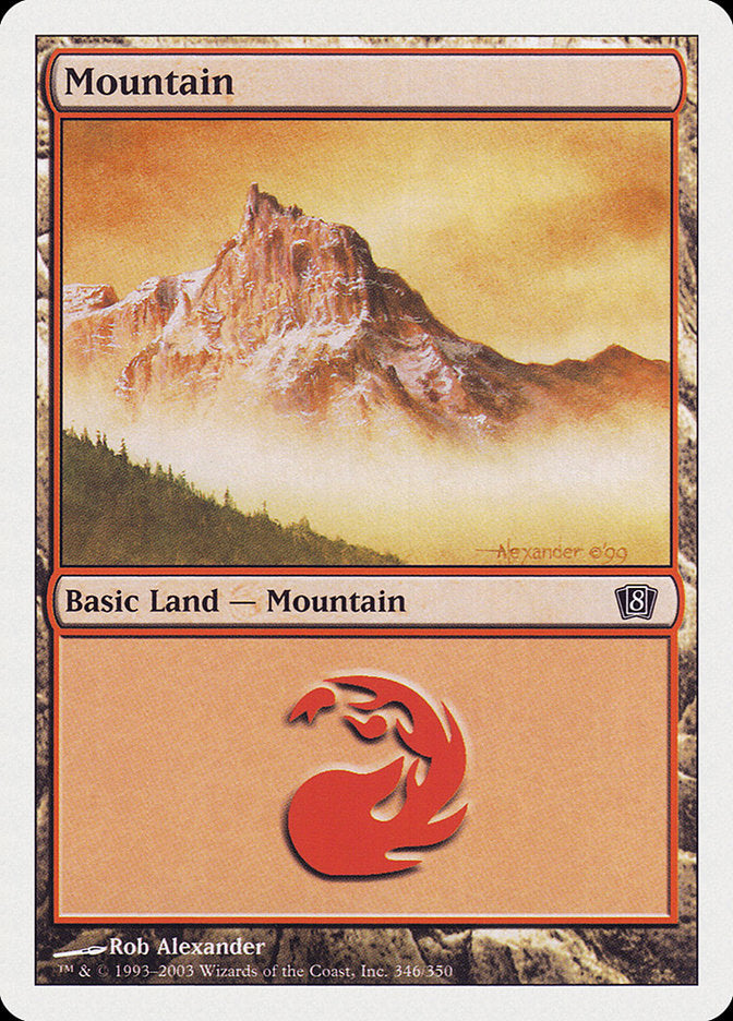 Mountain (346) [Eighth Edition] | Magic Magpie