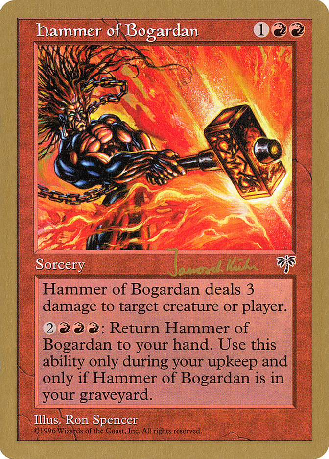 Hammer of Bogardan (Janosch Kuhn) [World Championship Decks 1997] | Magic Magpie