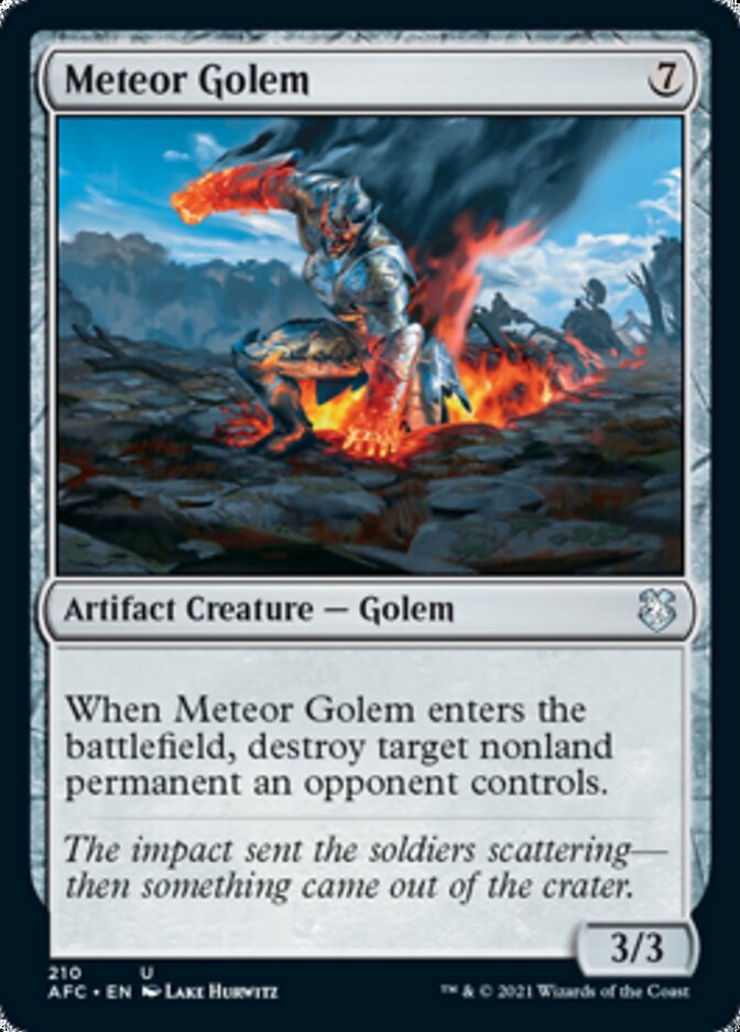 Meteor Golem [Dungeons & Dragons: Adventures in the Forgotten Realms Commander] | Magic Magpie