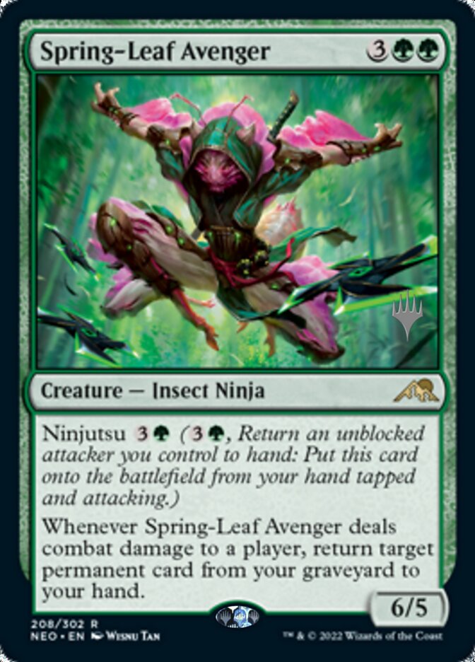 Spring-Leaf Avenger (Promo Pack) [Kamigawa: Neon Dynasty Promos] | Magic Magpie