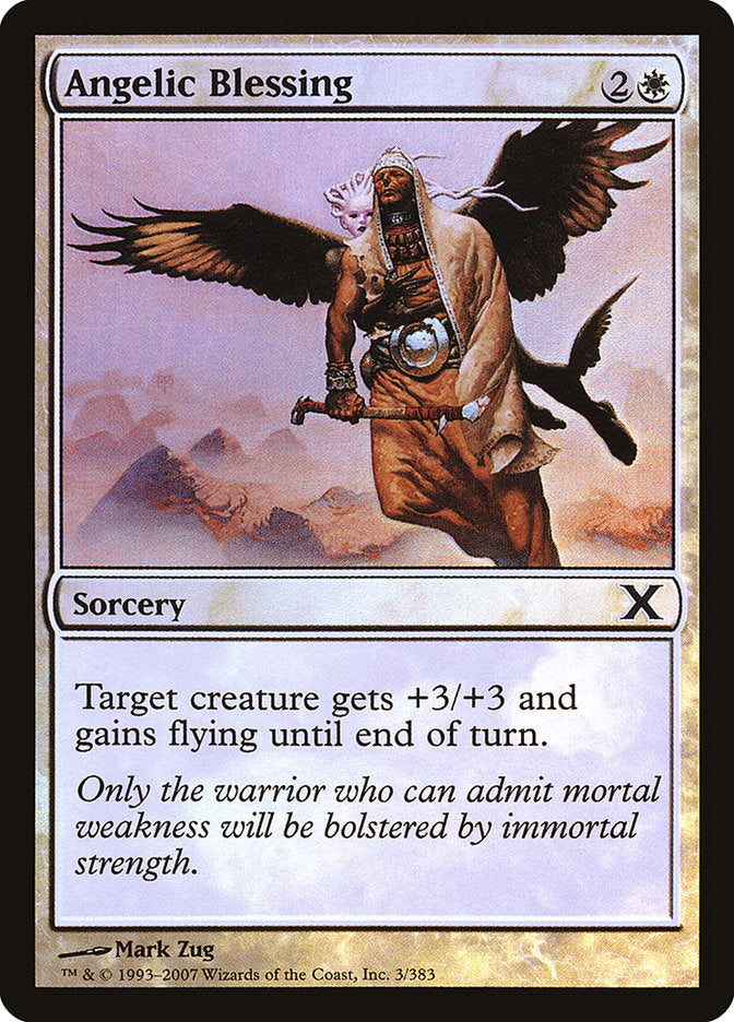 Angelic Blessing (Premium Foil) [Tenth Edition] | Magic Magpie