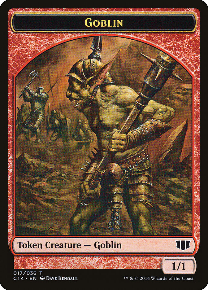 Goblin // Goat Double-sided Token [Commander 2014 Tokens] | Magic Magpie