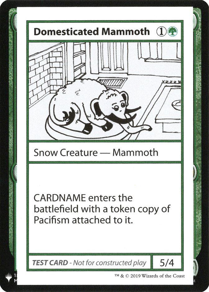 Domesticated Mammoth [Mystery Booster Playtest Cards] | Magic Magpie