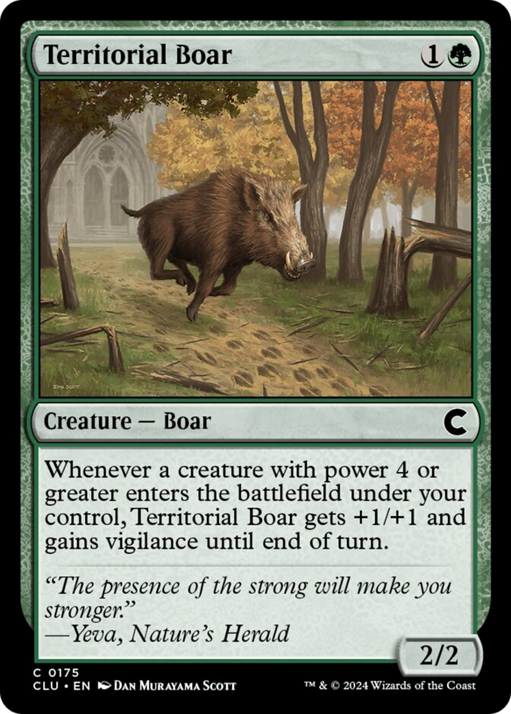 Territorial Boar [Ravnica: Clue Edition] | Magic Magpie