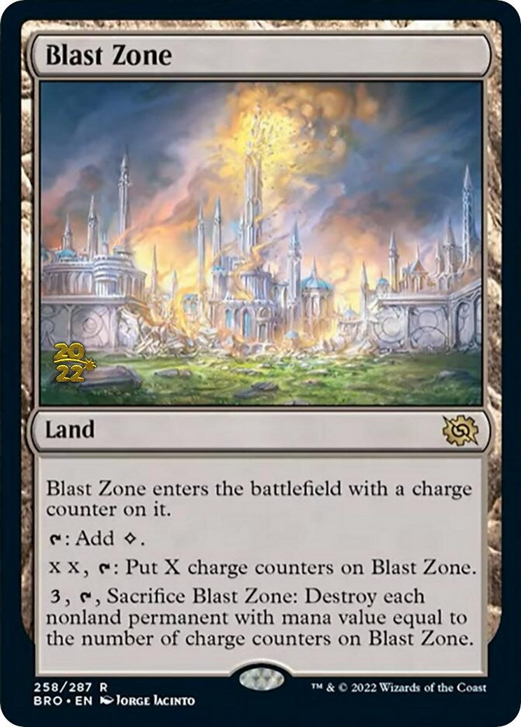 Blast Zone (258) [The Brothers' War: Prerelease Promos] | Magic Magpie