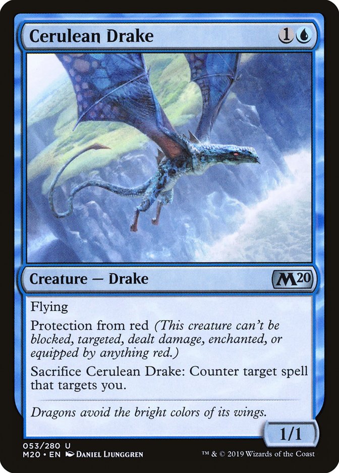 Cerulean Drake [Core Set 2020] | Magic Magpie