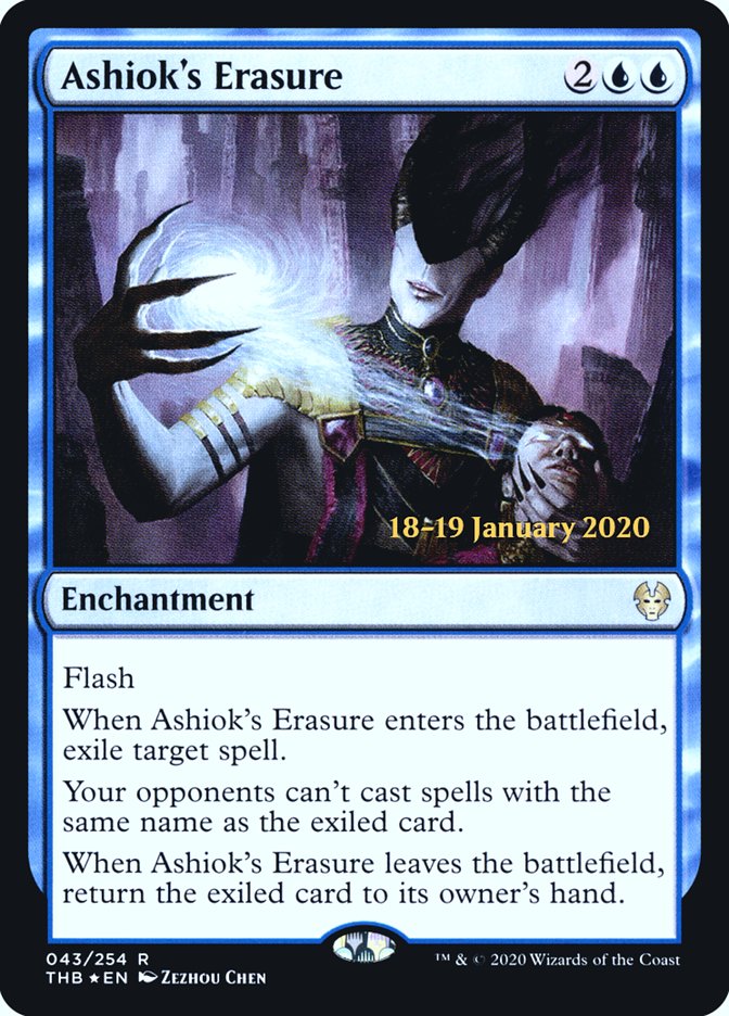 Ashiok's Erasure [Theros Beyond Death Prerelease Promos] | Magic Magpie