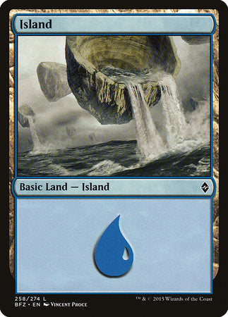 Island (258) [Battle for Zendikar] | Magic Magpie