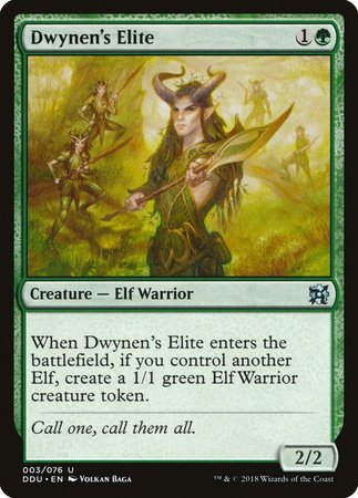 Dwynen's Elite [Duel Decks: Elves vs. Inventors] | Magic Magpie