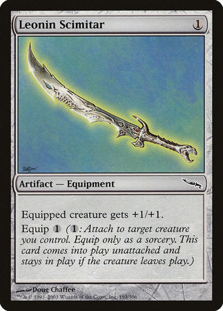 Leonin Scimitar [Mirrodin] | Magic Magpie