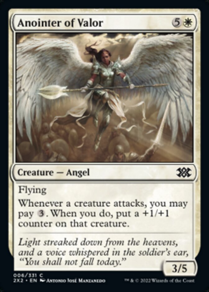Anointer of Valor [Double Masters 2022] | Magic Magpie