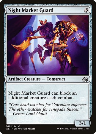 Night Market Guard [Aether Revolt] | Magic Magpie