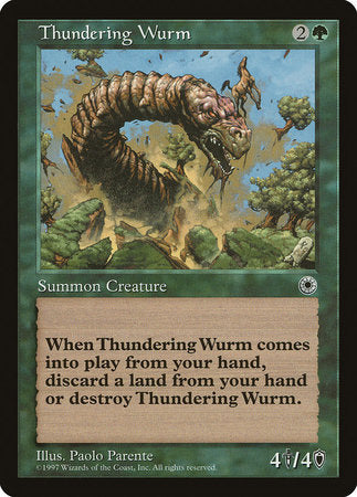 Thundering Wurm [Portal] | Magic Magpie
