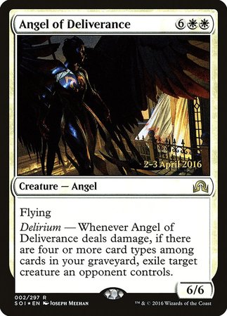 Angel of Deliverance [Shadows over Innistrad Promos] | Magic Magpie