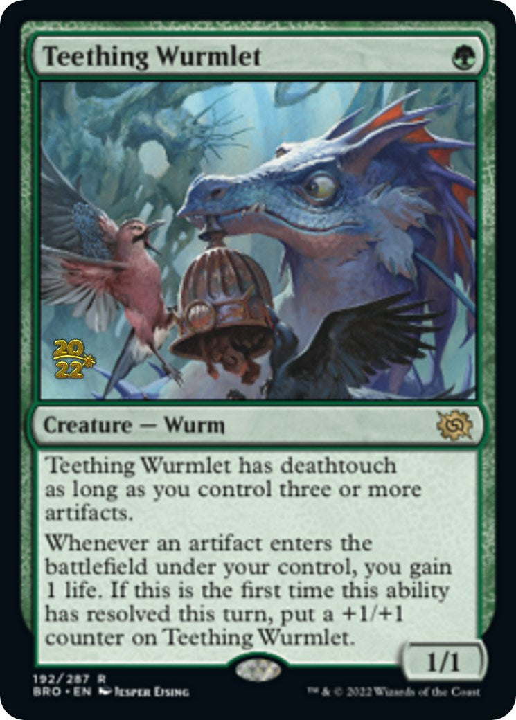 Teething Wurmlet [The Brothers' War: Prerelease Promos] | Magic Magpie