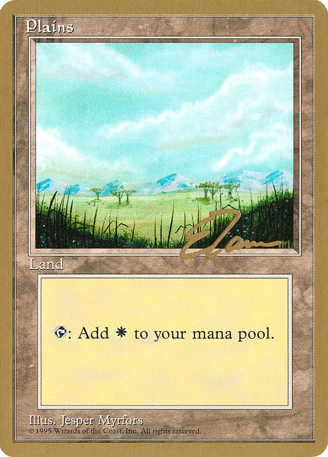 Plains (et365) (Eric Tam) [Pro Tour Collector Set] | Magic Magpie