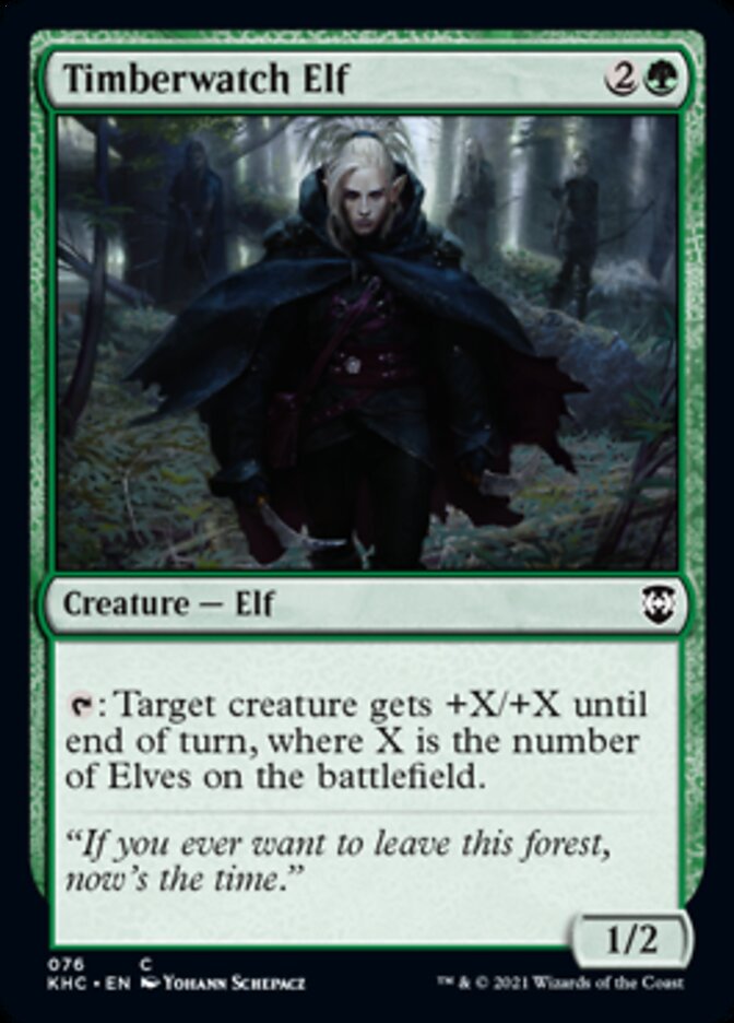 Timberwatch Elf [Kaldheim Commander] | Magic Magpie