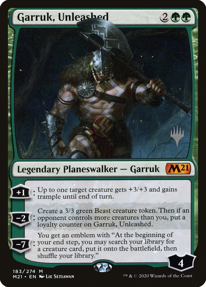 Garruk, Unleashed (Promo Pack) [Core Set 2021 Promos] | Magic Magpie