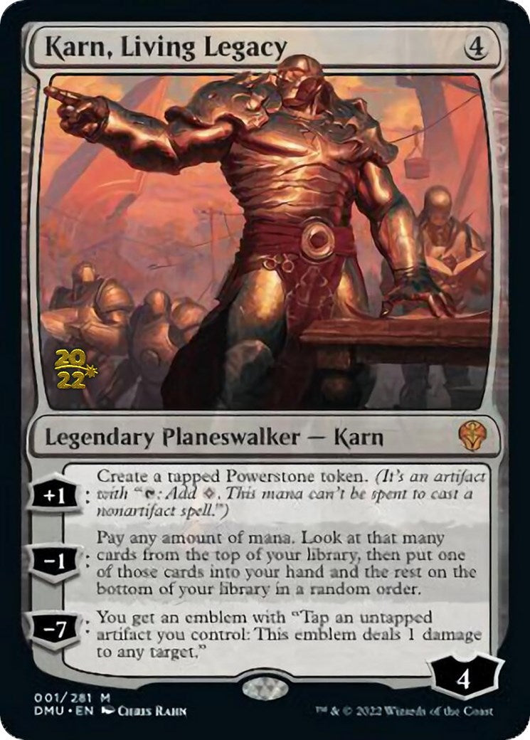 Karn, Living Legacy [Dominaria United Prerelease Promos] | Magic Magpie