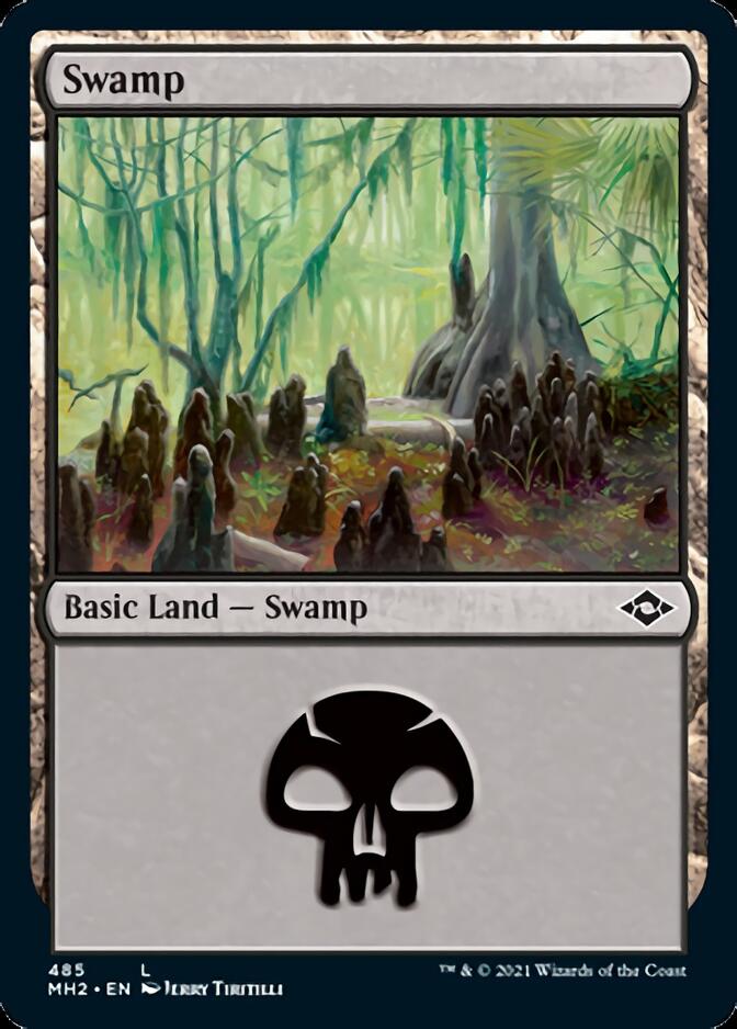 Swamp (485) (Foil Etched) [Modern Horizons 2] | Magic Magpie