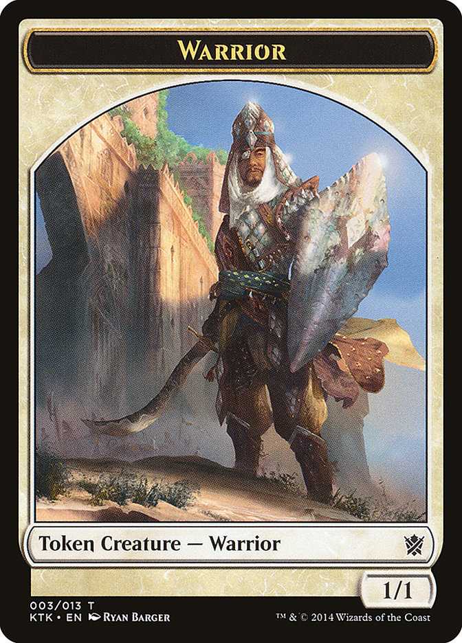 Warrior (003/013) [Khans of Tarkir Tokens] | Magic Magpie