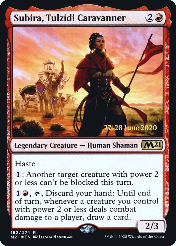 Subira, Tulzidi Caravanner  [Core Set 2021 Prerelease Promos] | Magic Magpie