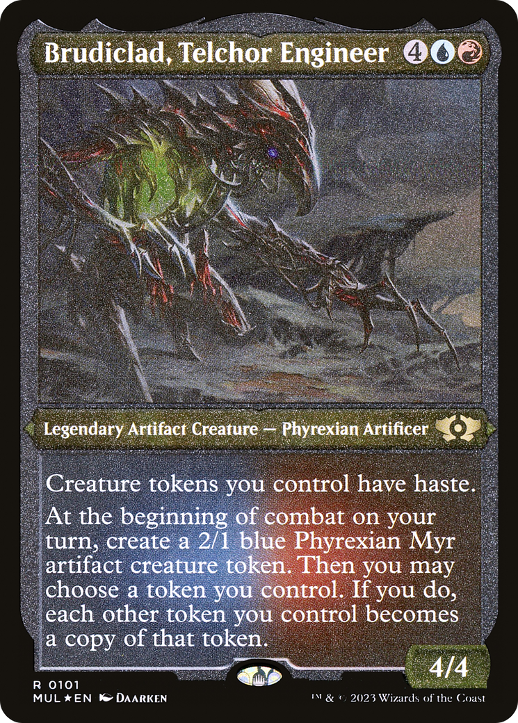 Brudiclad, Telchor Engineer (Foil Etched) [Multiverse Legends] | Magic Magpie