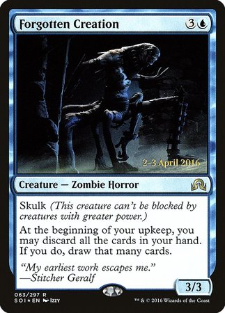 Forgotten Creation [Shadows over Innistrad Promos] | Magic Magpie