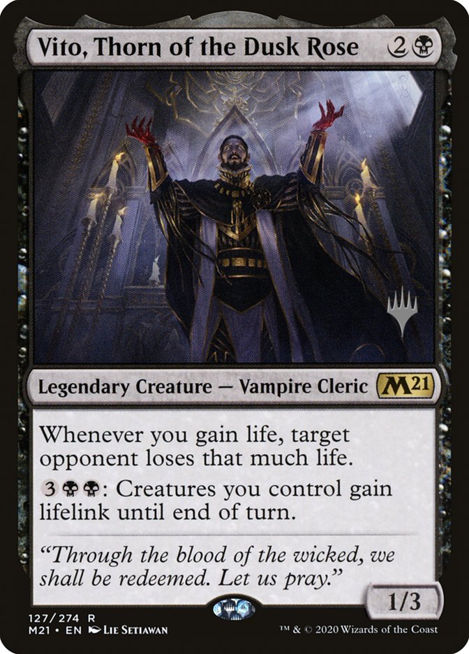 Vito, Thorn of the Dusk Rose (Promo Pack) [Core Set 2021 Promos] | Magic Magpie