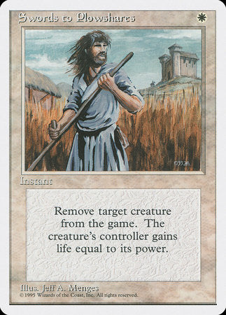 Swords to Plowshares [Fourth Edition] | Magic Magpie