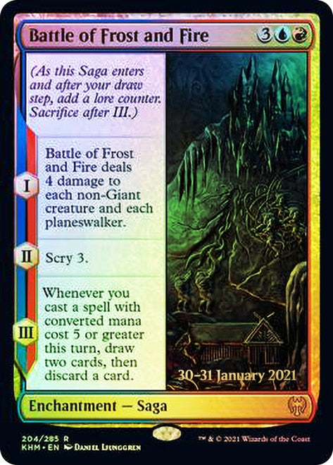 Battle of Frost and Fire [Kaldheim Prerelease Promos] | Magic Magpie