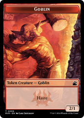 Elf Knight // Goblin (0009) Double-Sided Token [Ravnica Remastered Tokens] | Magic Magpie