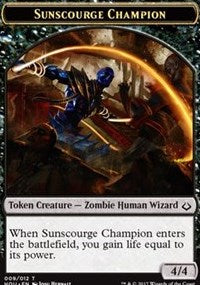 Sunscourge Champion // Cat Double-sided Token [Hour of Devastation Tokens] | Magic Magpie