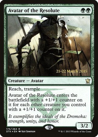 Avatar of the Resolute [Dragons of Tarkir Promos] | Magic Magpie
