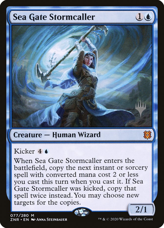 Sea Gate Stormcaller (Promo Pack) [Zendikar Rising Promos] | Magic Magpie