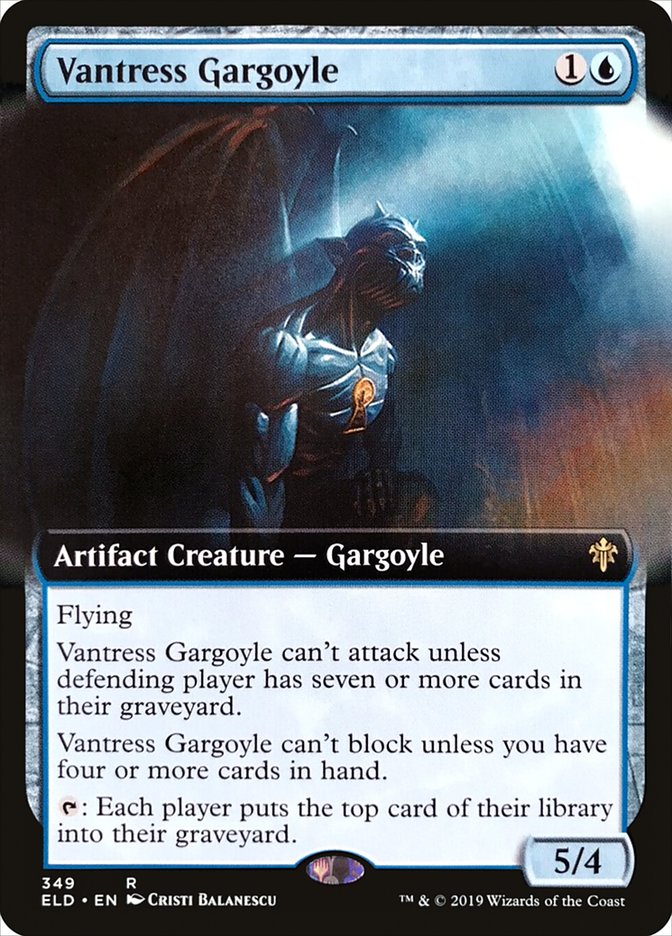 Vantress Gargoyle (Extended Art) [Throne of Eldraine] | Magic Magpie