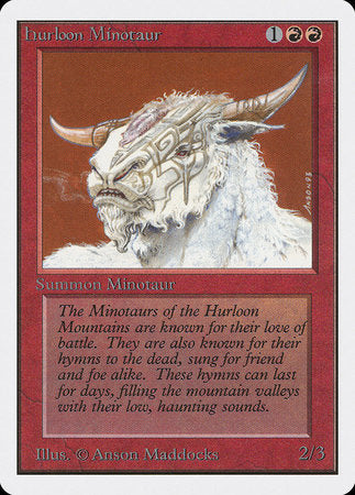 Hurloon Minotaur [Unlimited Edition] | Magic Magpie